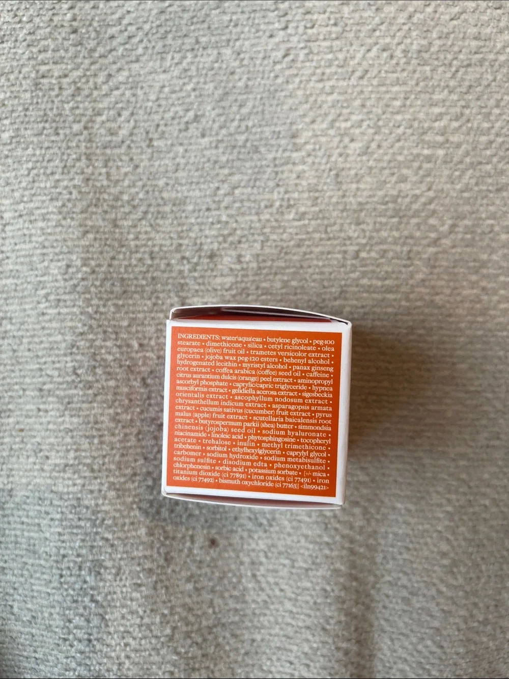 Origins GinZing Brightening Eye Cream - Cool Orange and White Box